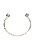 Alexander McQueen Jewelled Twin Skull bangle - Silver