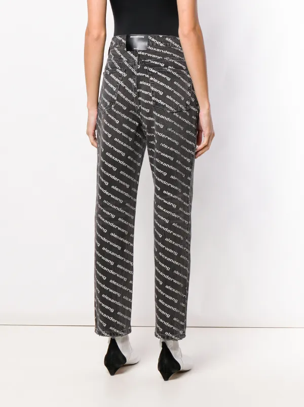 alexander wang logo pants