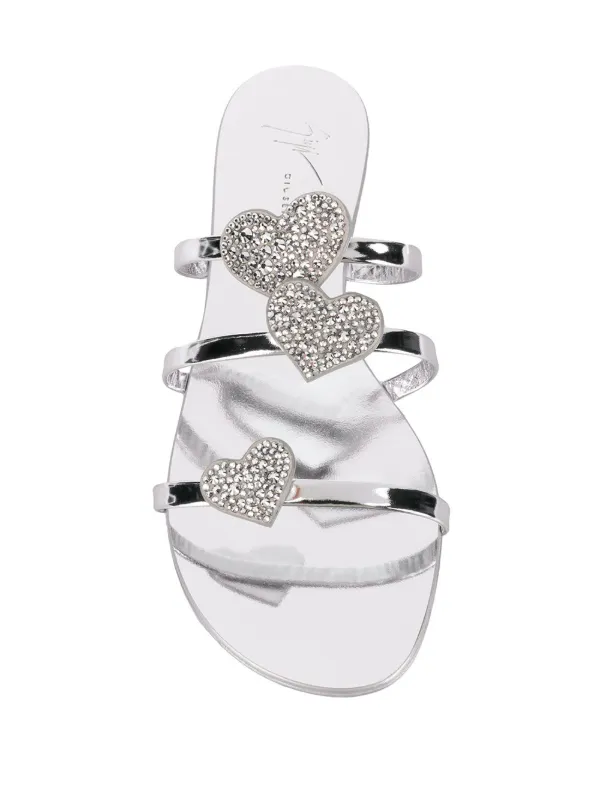 giuseppe zanotti heart sandals