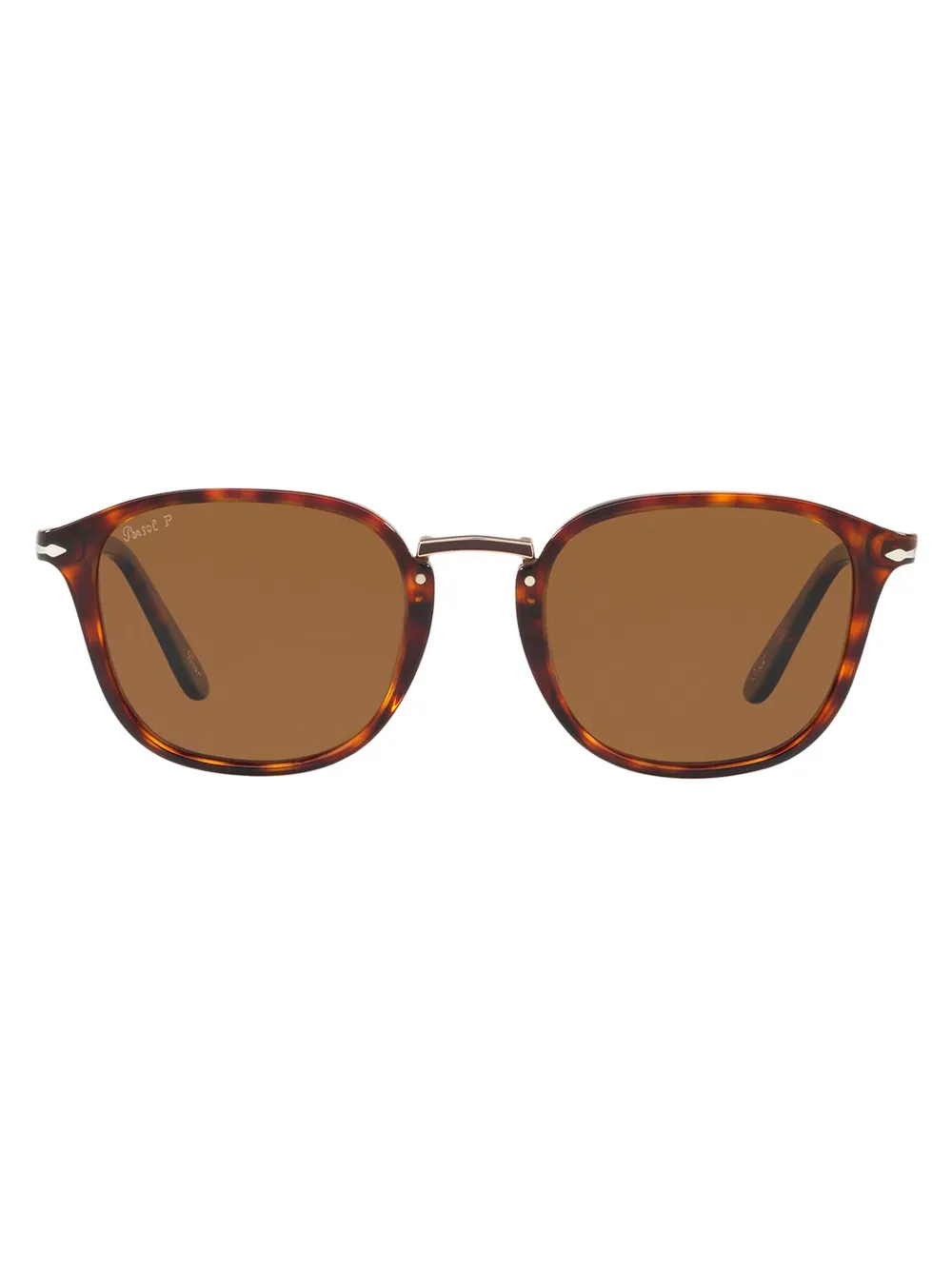 Persol PO3186S Round Shape Sunglasses | Brown | FARFETCH UK