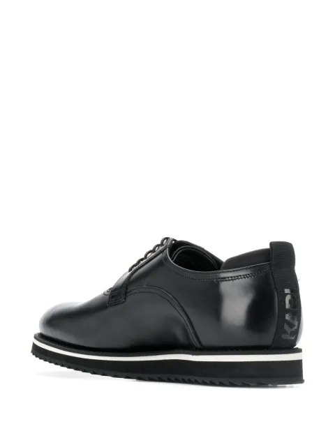contrast sole derby shoes