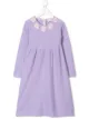 الصورة 1 من Cashmirino Cashmere floral appliqued dress