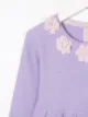 Cashmirino Cashmere floral appliqued dress