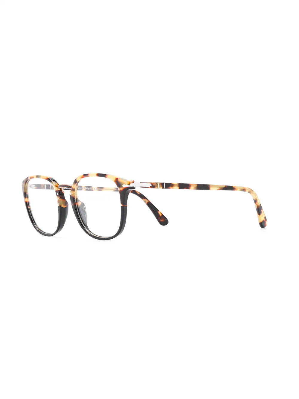 Persol bril met schildpadschild detail - Zwart