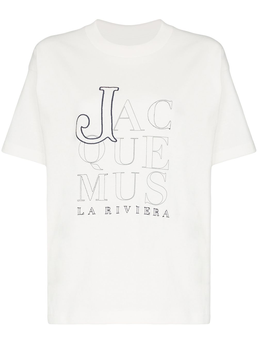 фото Jacquemus футболка la riviera с логотипом