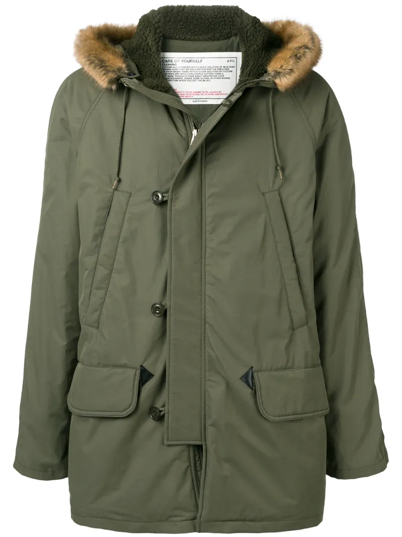 A.P.C. парка с капюшоном