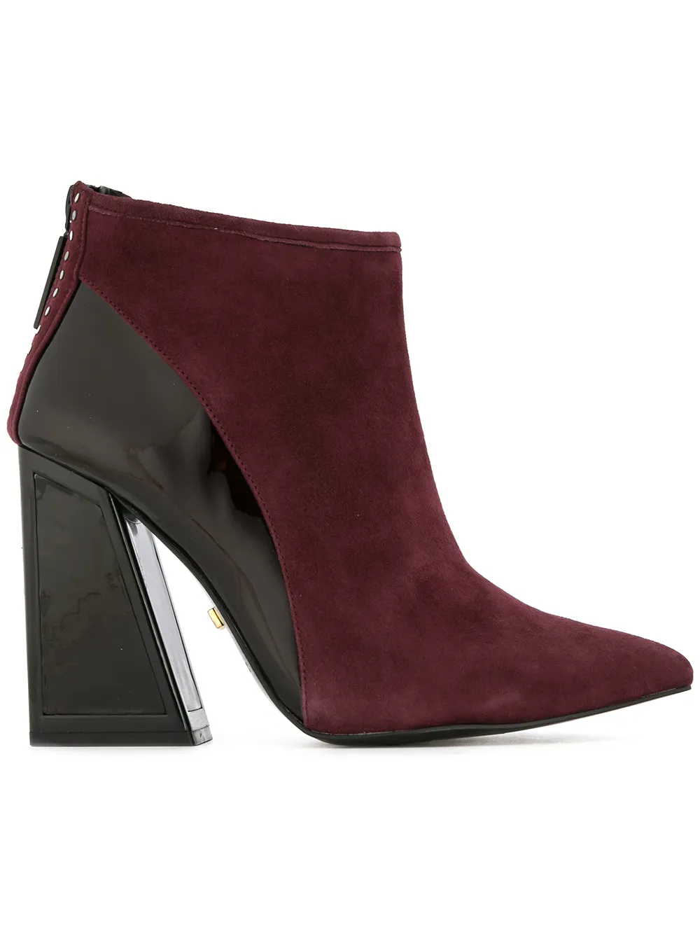 margo patent leather booties