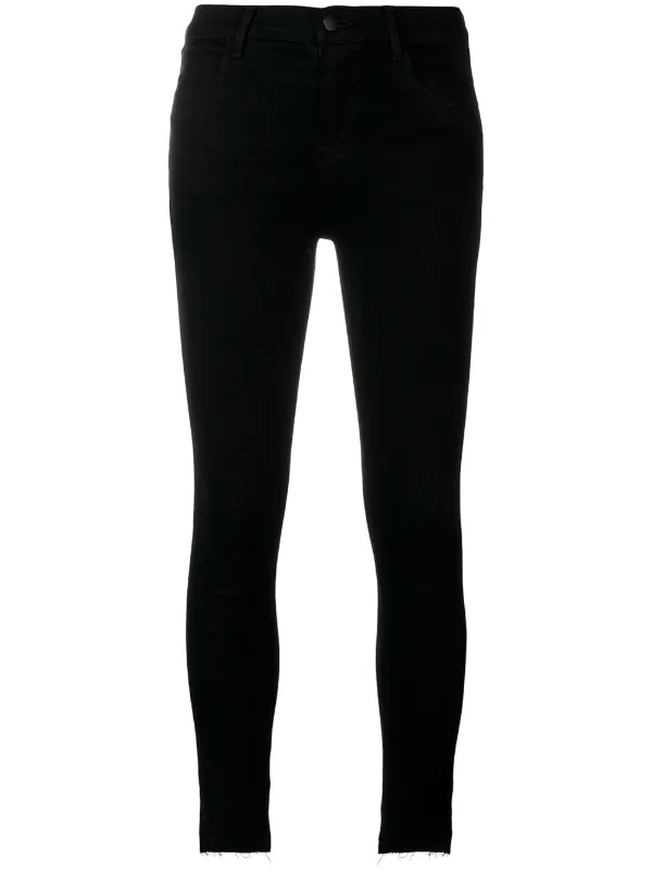 j brand black cropped jeans