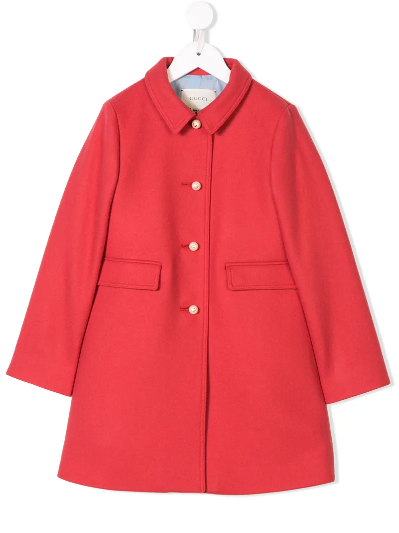 Gucci Kids однобортное пальто