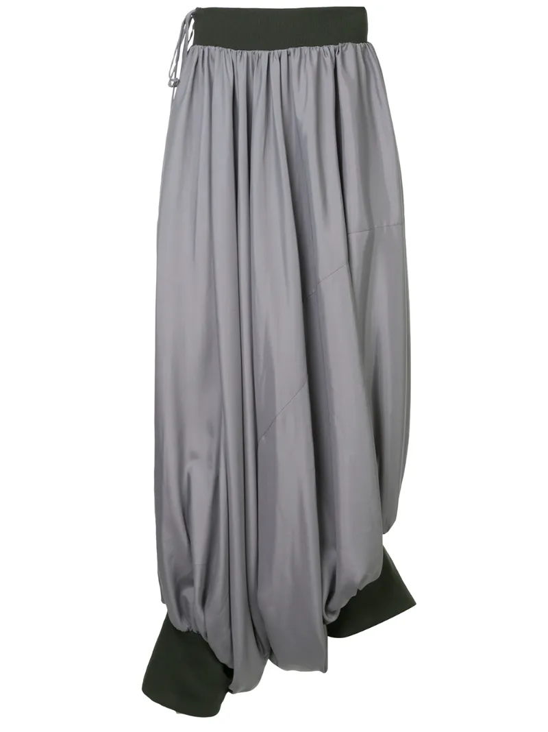Yohji Yamamoto Vintage брюки-шаровары в двух тонах