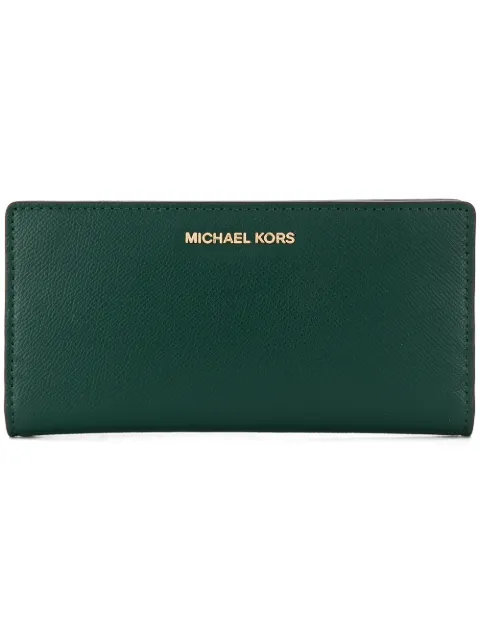 MICHAEL MICHAEL KORS MICHAEL MICHAEL KORS SAFFIANO SLIM WALLET - GREEN