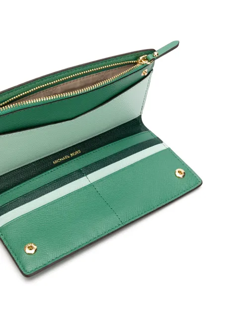 MICHAEL MICHAEL KORS MICHAEL MICHAEL KORS SAFFIANO SLIM WALLET - GREEN