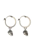 Alexander McQueen skull drop earrings - Silver