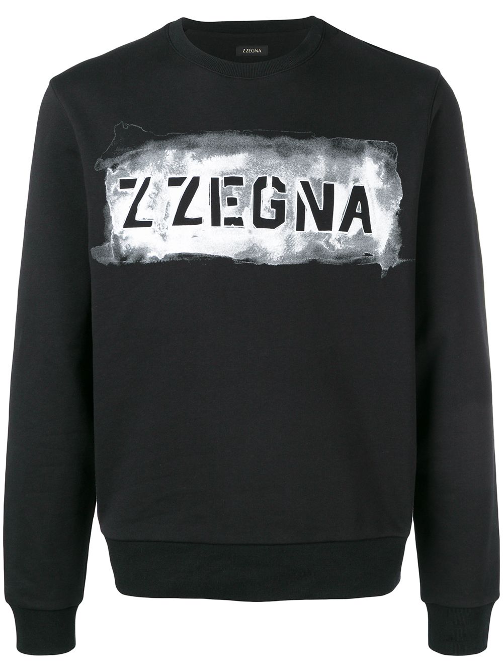 Zegna Logo Waterpaint Print Sweatshirt - Farfetch