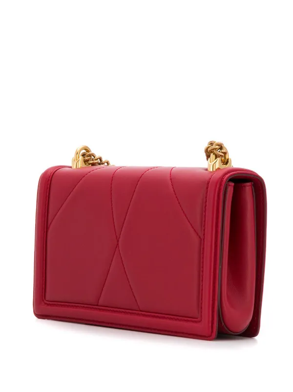 Dolce & Gabbana Medium Devotion Shoulder Bag | Red | FARFETCH IN