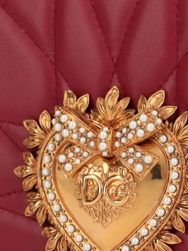 Dolce & Gabbana Medium Devotion Shoulder Bag | Red | FARFETCH