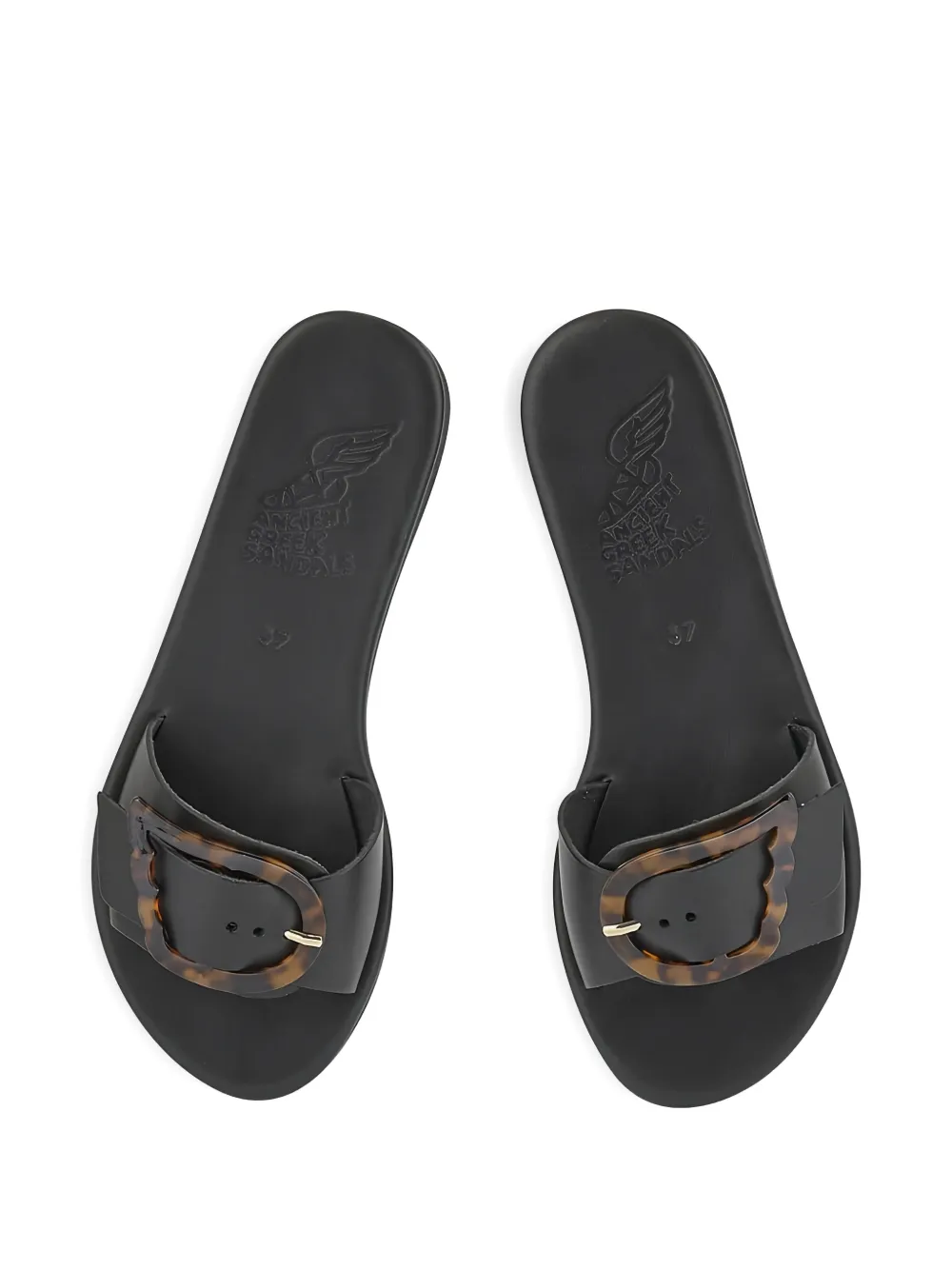 Ancient Greek Sandals Aglaia sandalen Zwart