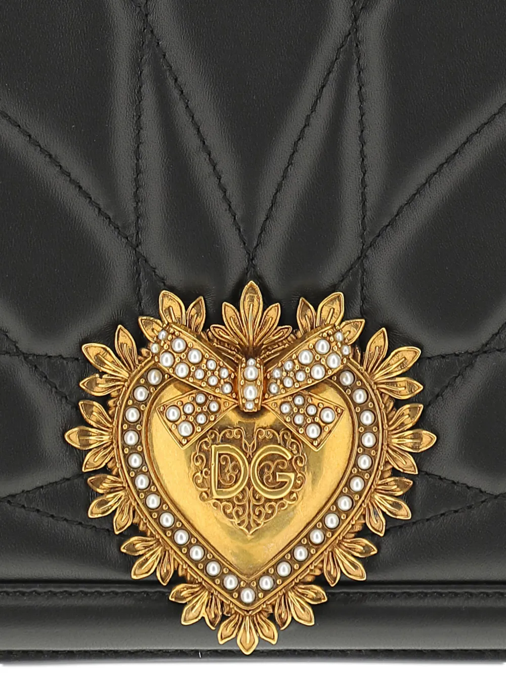 Dolce & Gabbana Borsa a spalla Devotion grande trapuntata | Borse | Image 4