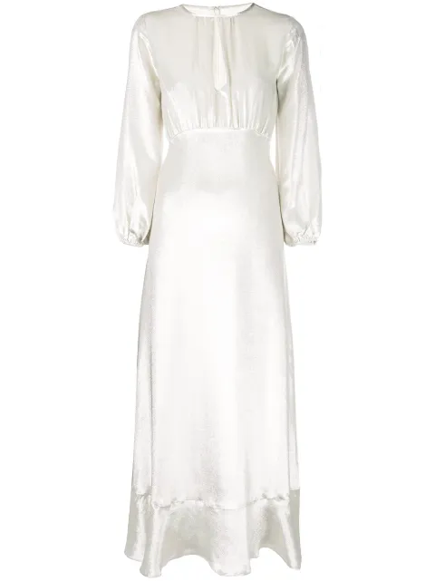 Click to view more detailed imagery on our partner's website Cynthia Rowley Lake Floor Length Dress In Silve - Silver