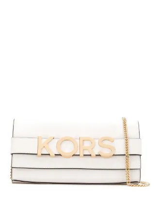 michael kors white clutch