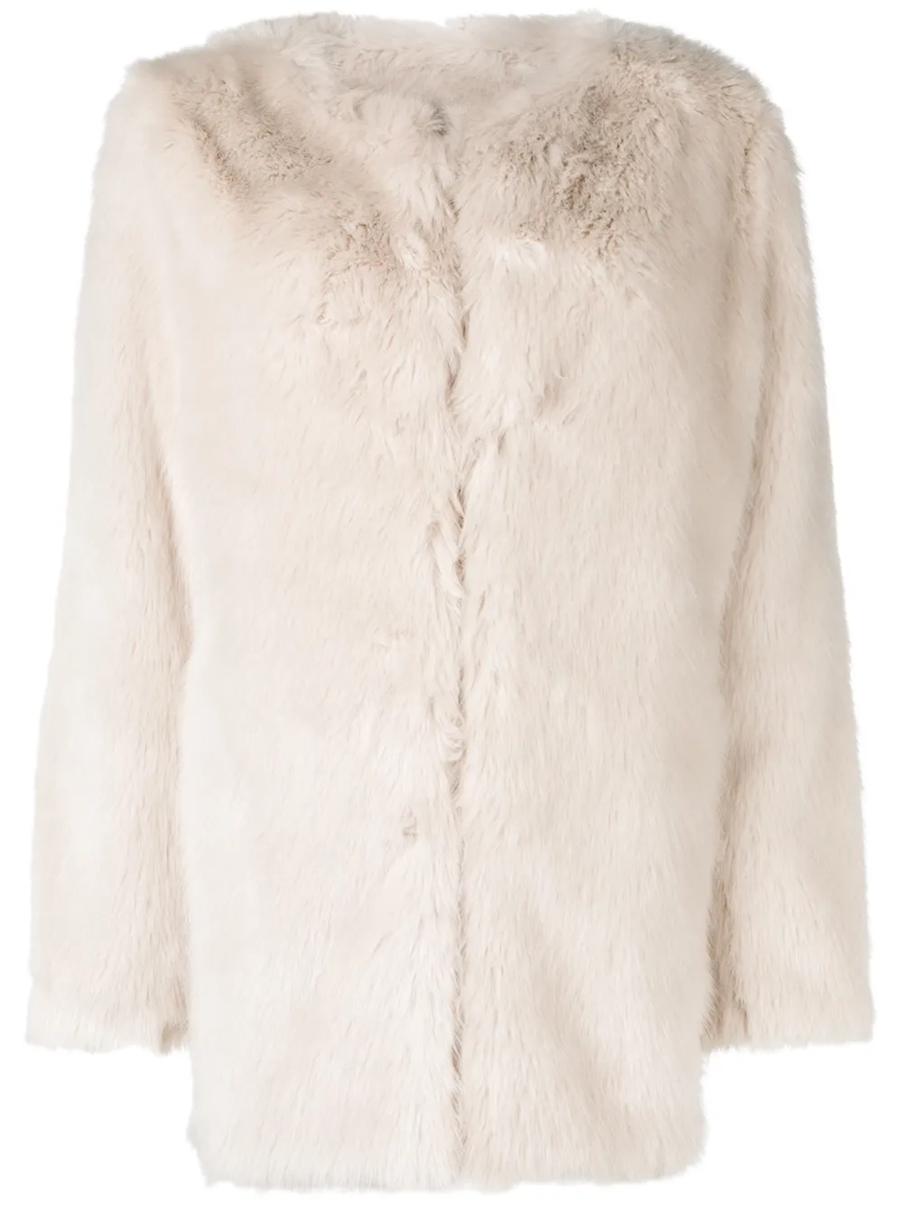 helmut lang faux fur vest