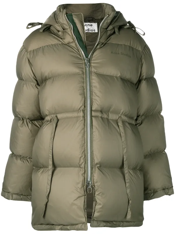 Acne studios oversized hooded quilted shell down jacket on sale