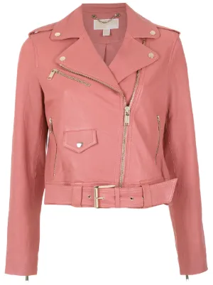 michael kors women's leather jackets on sale