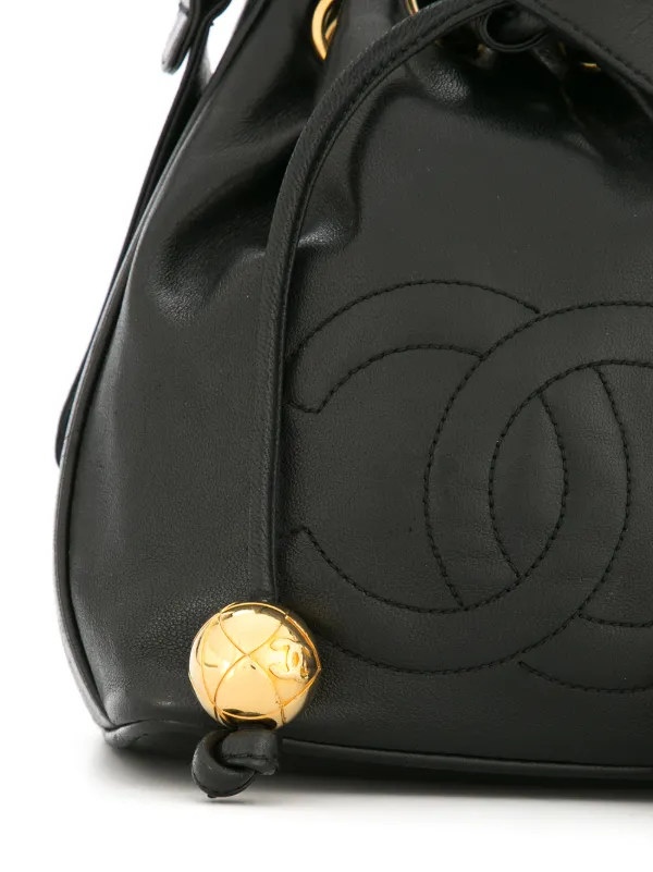 CHANEL Pre-Owned ドローストリング バッグ | ブラック | FARFETCH JP