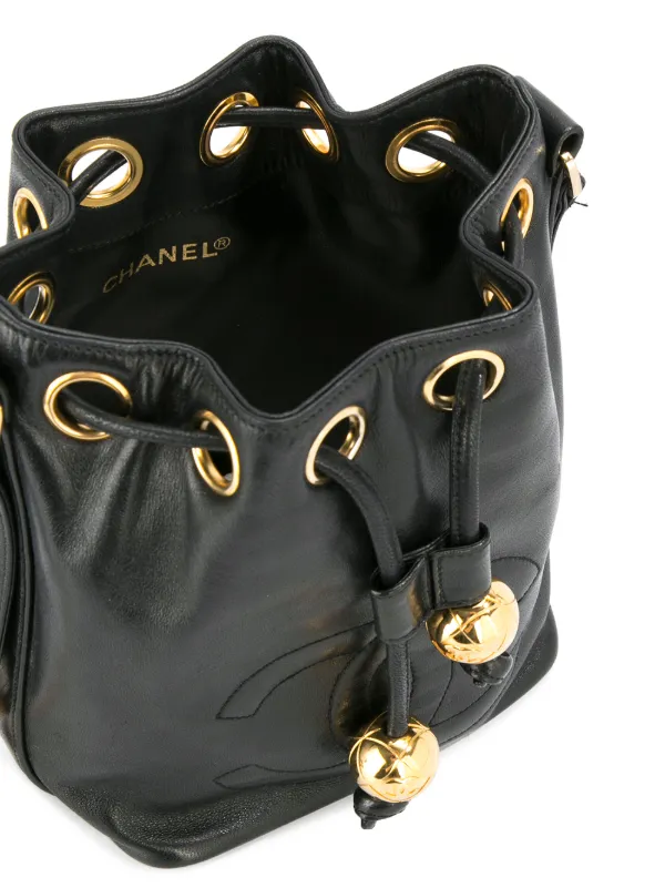 CHANEL Pre-Owned ドローストリング バッグ | ブラック | FARFETCH JP