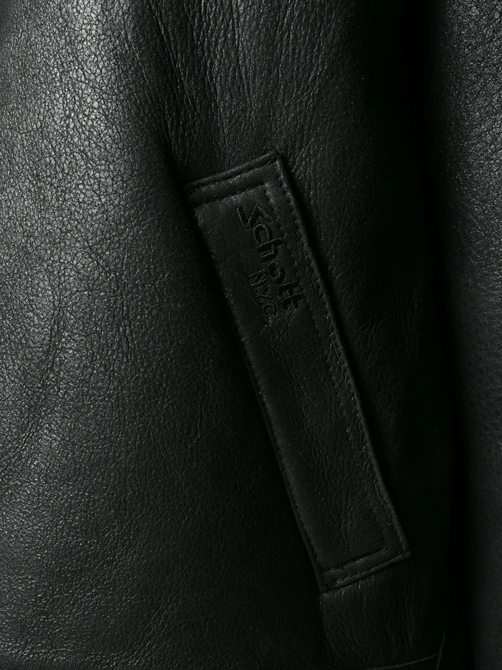 Schott lammy bikerjack Zwart