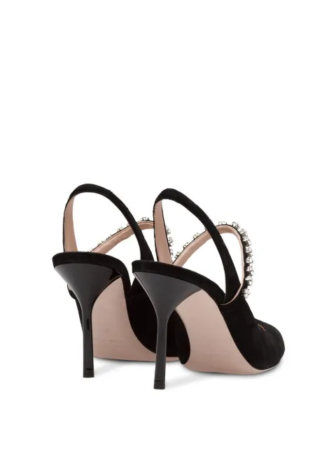 miu miu crystal slingback