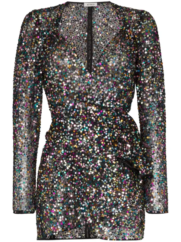 attico wrap dress