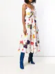 MSGM fruit print flared dress