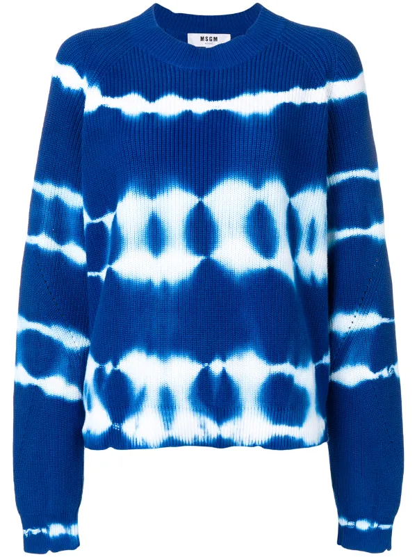 msgm tie dye cardigan