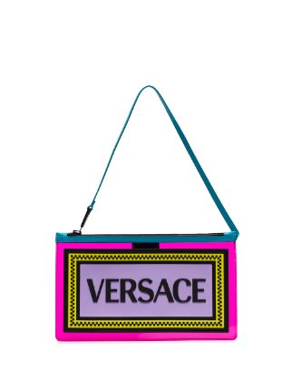 versace clear clutch