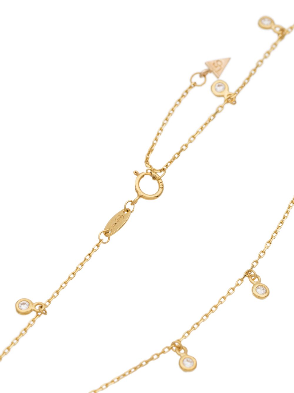 фото Loren stewart metallic diamond drop 10k gold anklet