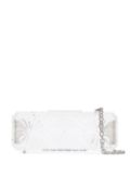 Y/Project clear flower engraved chain strap acrylic clutch bag - Neutrals