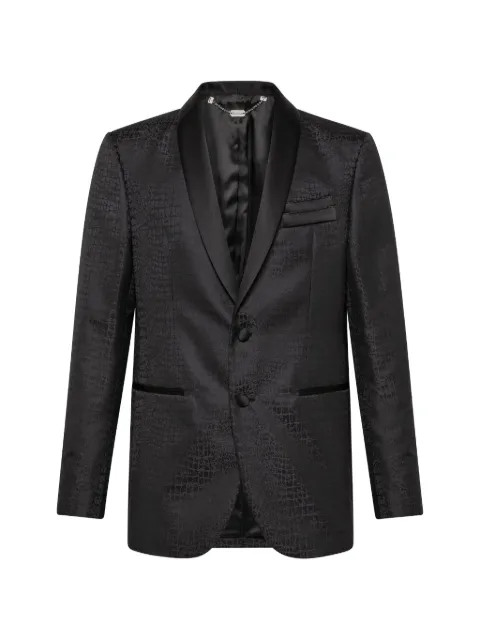 Billionaire blazer con efecto de cocodrilo