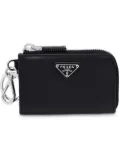 Prada saffiano pouch key trick - Black