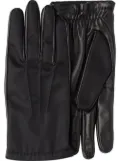 Prada Fabric and leather gloves - Black