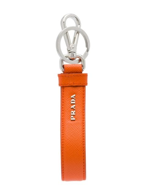 Prada Saffiano leather keychain