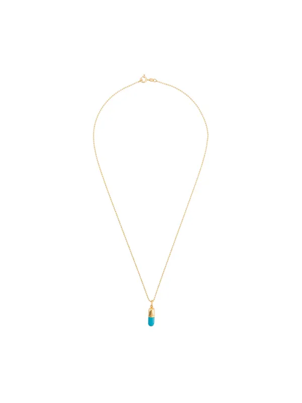 アクセサリー True Rocks - Small Pill Pendant Necklace True Rocks Small Pill Pendant Necklace | Green | FARFETCH