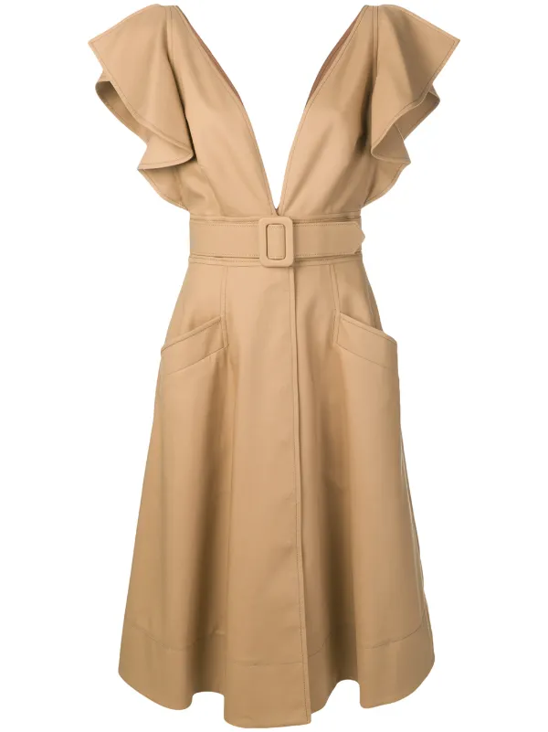 oscar de la renta midi dress