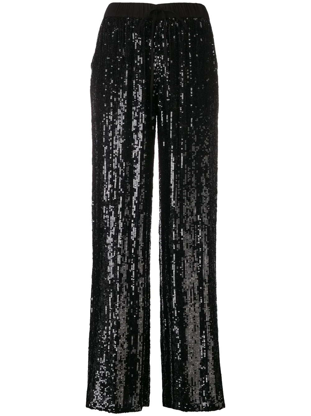 P.A.R.O.S.H. Pantaloni con paillettes - Nero