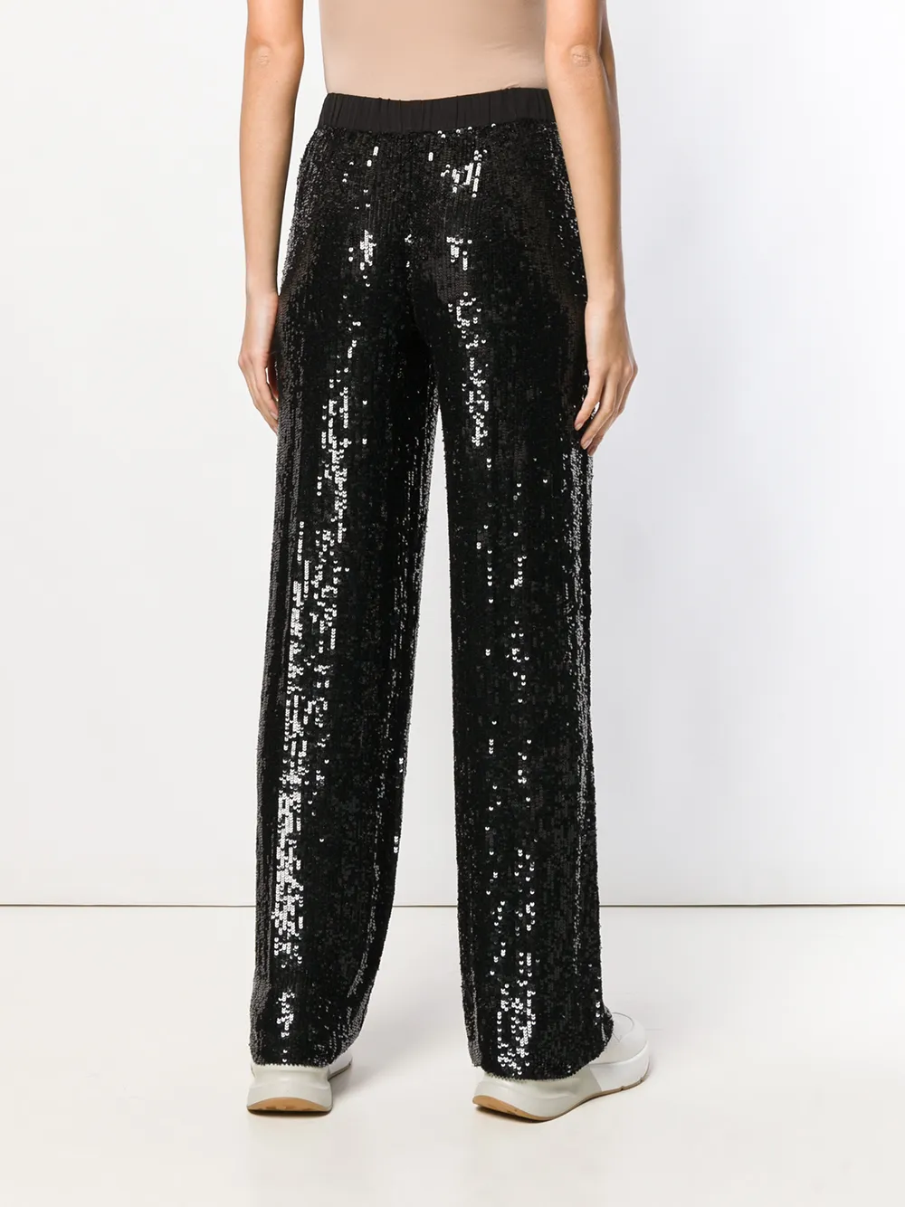 P.A.R.O.S.H. broek met pailletten Zwart