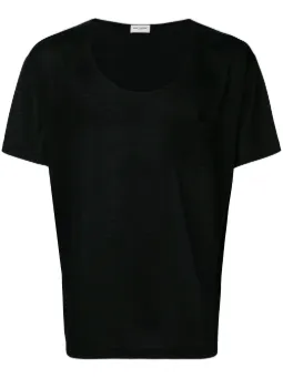 Camiseta decote em U