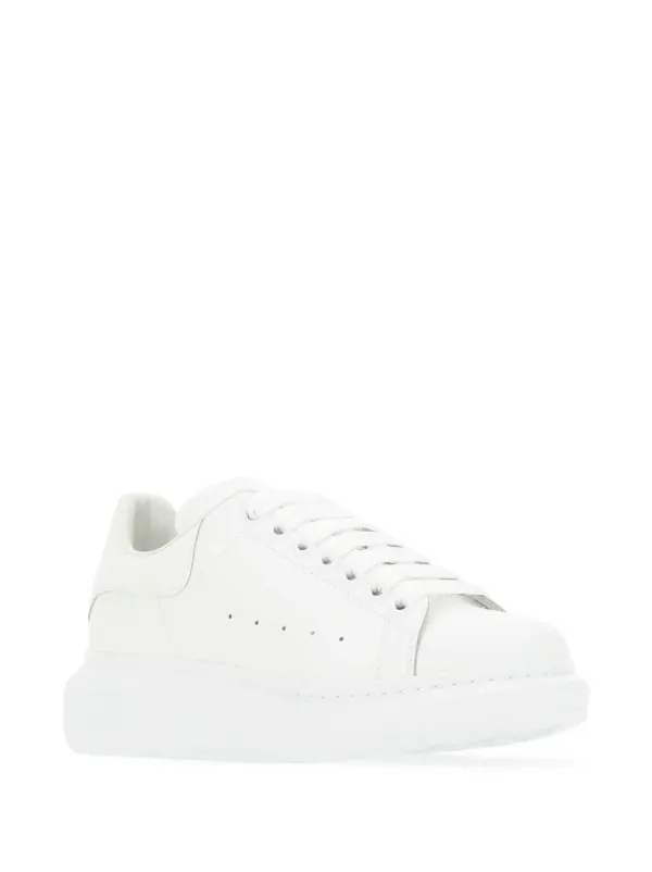 Alexander McQueen Platte Sneakers Met Veters Wit FARFETCH NL