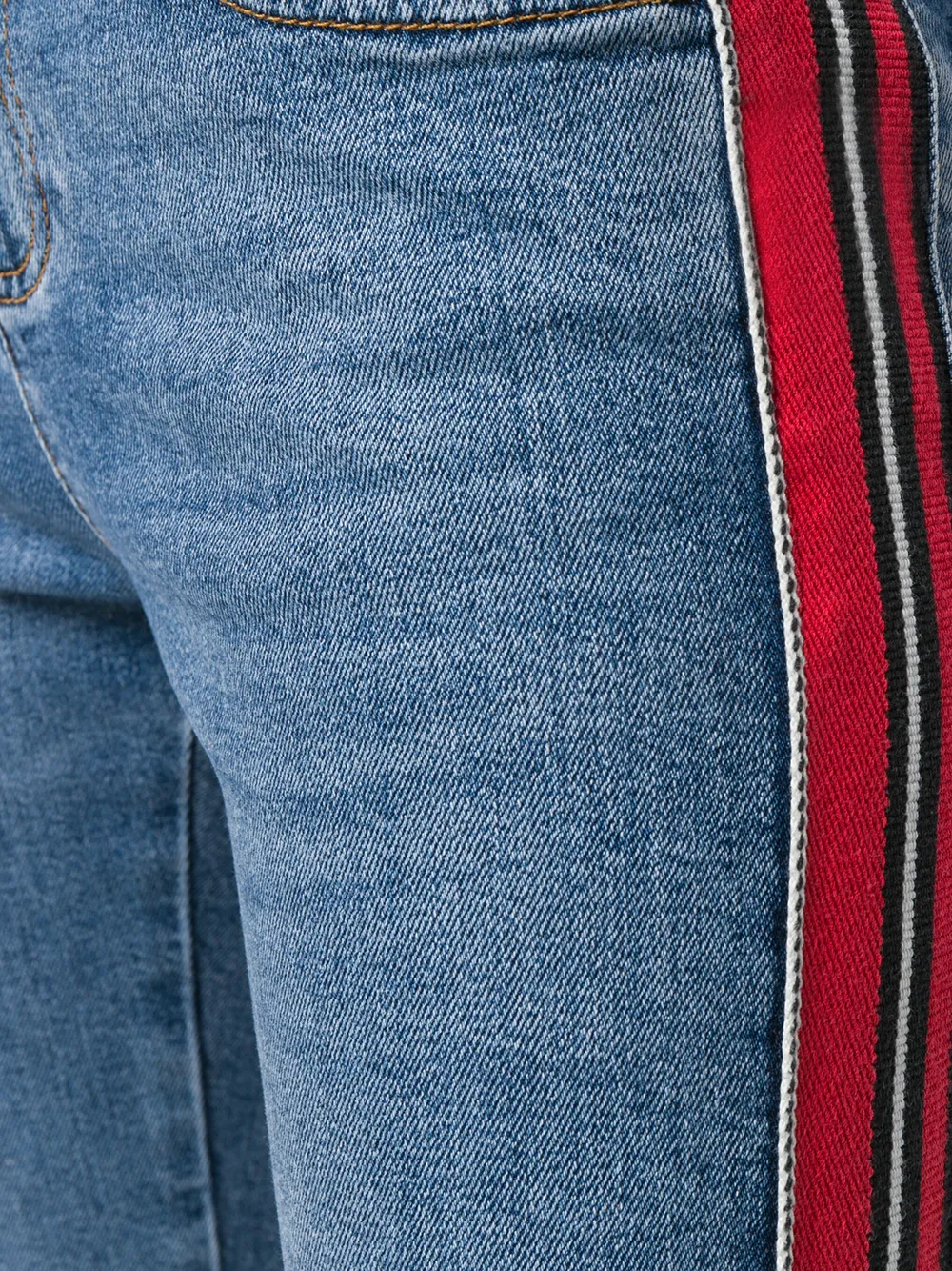 Alexander McQueen jeans met streep aan de zijkant Blauw