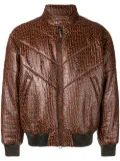 Missoni logo print bomber jacket - Brown