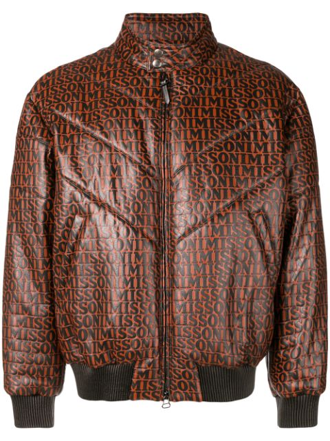 Missoni logo print bomber jacket